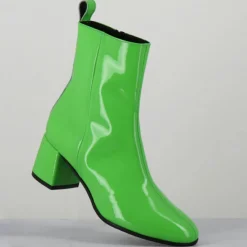 Bottines en Cuir samui vertes