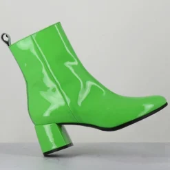 Bottines en Cuir samui vertes