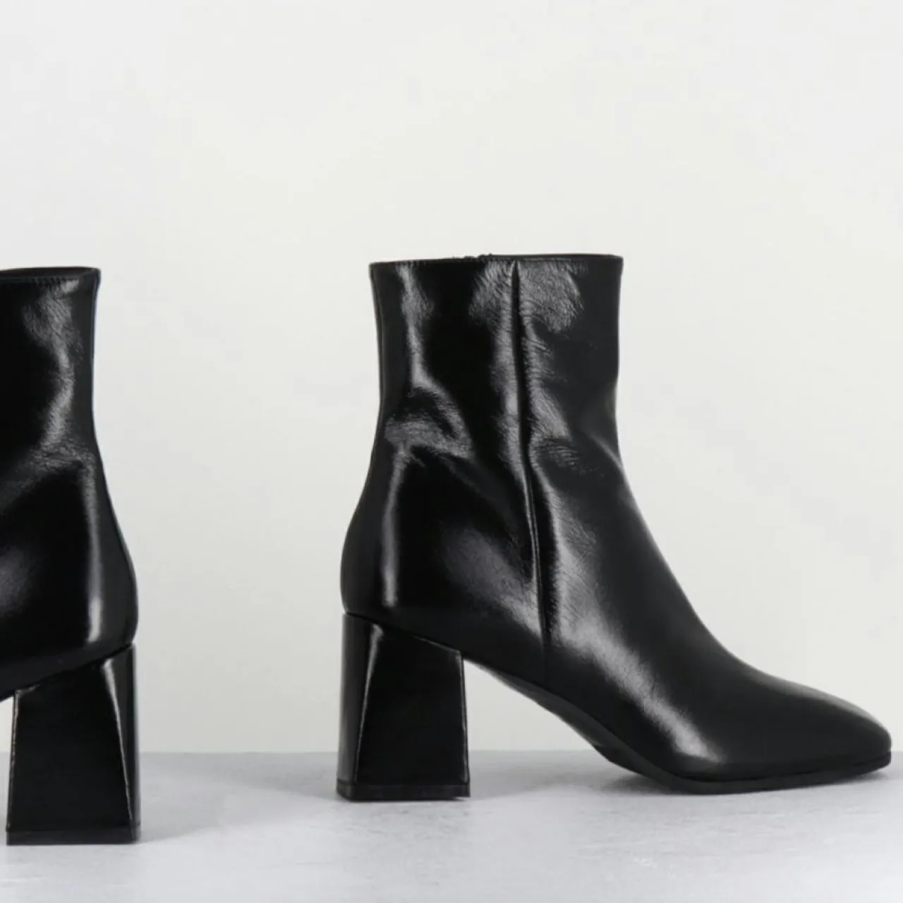 Bottines en Cuir selia noires