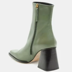 Bottines en Cuir South kaki - Talon 8.5 cm