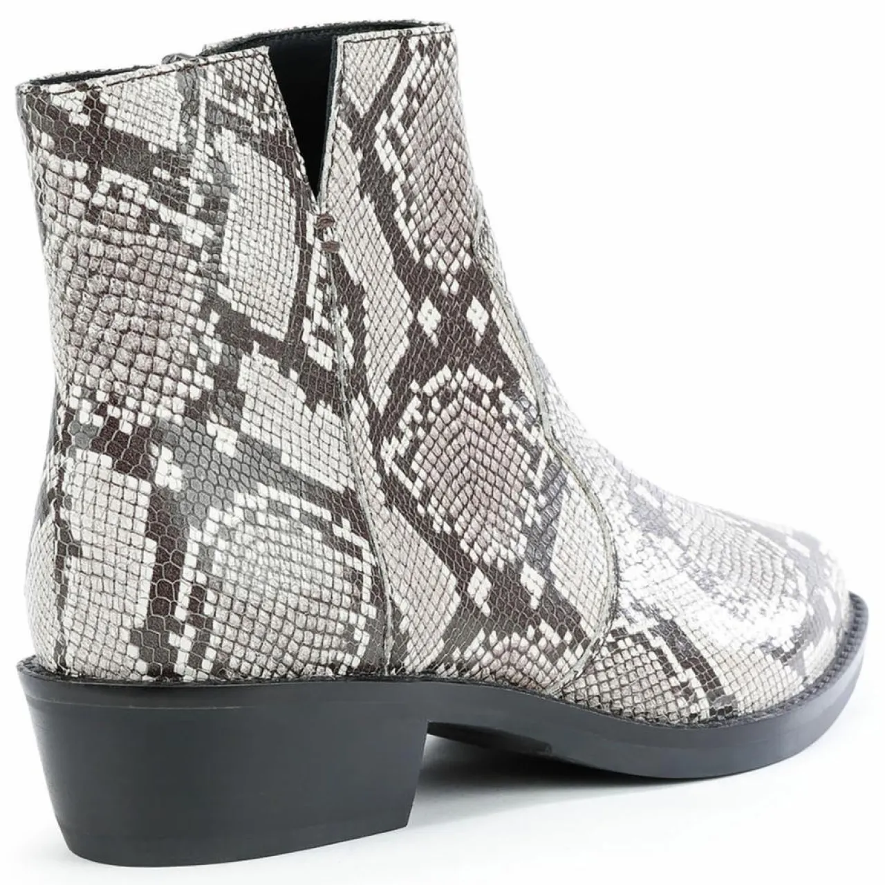 Bottines en Cuir Teoclea beige/gris