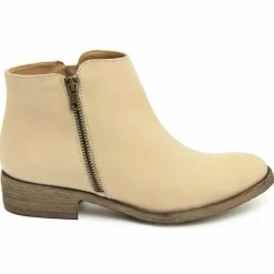 Bottines en Cuir vison