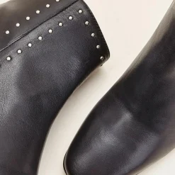 Bottines en Cuir Wiley noires - Talon 6 cm