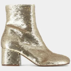 Bottines en Sequins Darlene Bis platine - Talon 6.5 cm