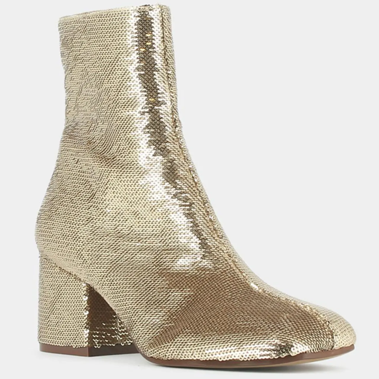 Bottines en Sequins Darlene Bis platine - Talon 6.5 cm