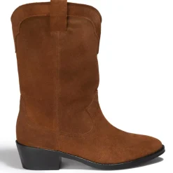 Bottines en Velours de Cuir Sigrid cigare - Talon 4 cm