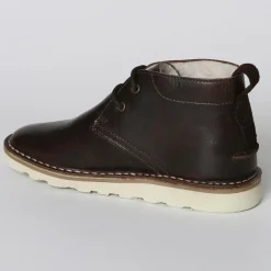 Bottines fourrées en Cuir marron foncé
