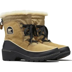 Bottines imperméables en Velours de Cuir doublure micropolaire Torino curry/noir