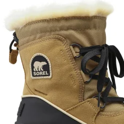 Bottines imperméables en Velours de Cuir doublure micropolaire Torino curry/noir