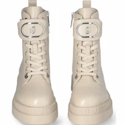 Bottines Love en Cuir beiges