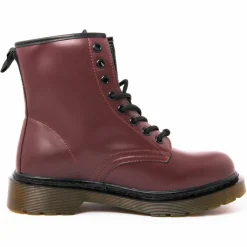 Bottines ranger bordeaux
