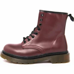 Bottines ranger bordeaux