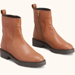 Bottines Valoris Vegan cognac