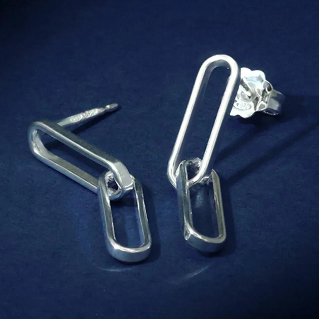 Boucles d'oreilles Alcyonne en Argent