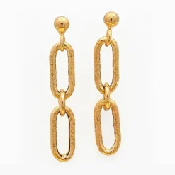 Boucles d'oreilles Aurora en Argent doré