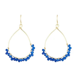 Boucles d'oreilles Claudia Jade en laiton doré