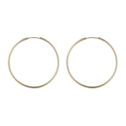 Boucles d'oreilles Créoles lisses or jaune