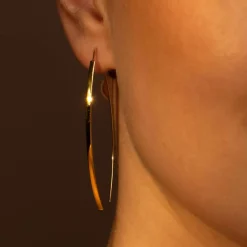 Boucles d'oreilles Créoles Edna or jaune