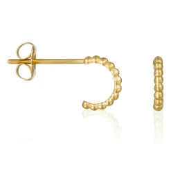Boucles d'oreilles Demi Cercle or jaune