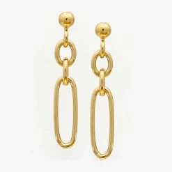 Boucles d'oreilles en Argent doré