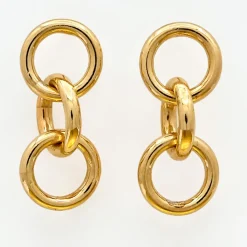 Boucles d'oreilles Licia en Argent doré