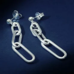 Boucles d'oreilles Lorenzo en Argent