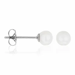 Boucles d'oreilles My Pearl or blanc