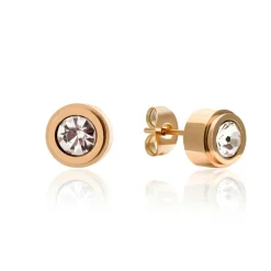 Boucles d'oreilles Sparkle rose doré