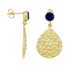 Boucles d'oreilles Yléna Jade en laiton doré