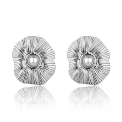 Boucles d'oreilles Zephyra argentées