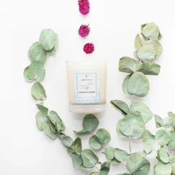 Bougie parfumée Jardin rêvé Jardin des délices Framboise caramel ivoire - 45h