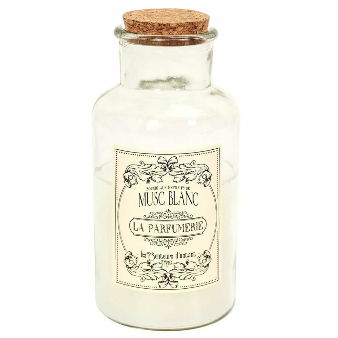 Bougie Parfumée Maison Tradition vert/ rouge/ blanc - 7.8x17x7.8 cm