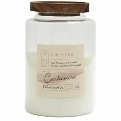 Bougie Parfumee Pot Top Acacia blanc - 11x16.5x11 cm