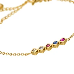 Bracelet Gemstone Glam doré