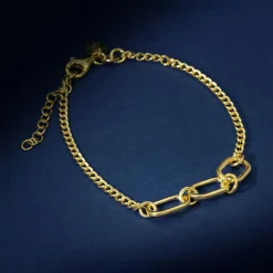 Bracelet Limos en Argent doré