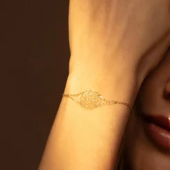 Bracelet Soleil or jaune