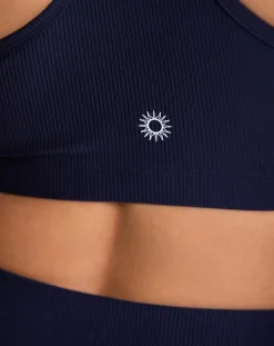 Brassière Lotus bleu marine