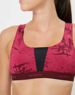 Brassière Padded Médium imprimée sangria