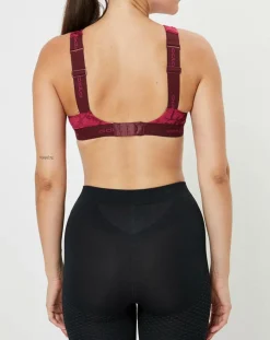 Brassière Padded Médium imprimée sangria