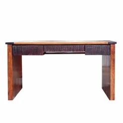 Bureau en bois massif Acacia Moon Naturel - 140x70x76 cm