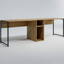 Bureau ikili calisma chêne - 240x74x60 cm