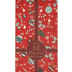 Calendrier de l'avent Photophores & Bougies Parfumées rouge - 21.7x37x4.2 cm