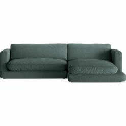 Canapé d'angle droit Daphne 4 Places Vert mousse - 270x170x86 cm