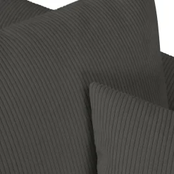 Canapé d'angle droit Quince 4 Places gris foncé - 221x171x80 cm