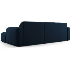 Canapé d'angle droit Velours Jasmin 4 Places bleu roi - 250x170x72 cm