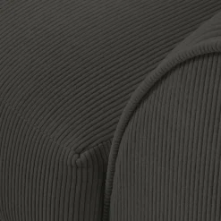 Canapé d'angle gauche Quince 4 Places gris foncé - 221x171x80 cm