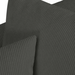 Canapé d'angle gauche Quince 4 Places gris foncé - 221x171x80 cm