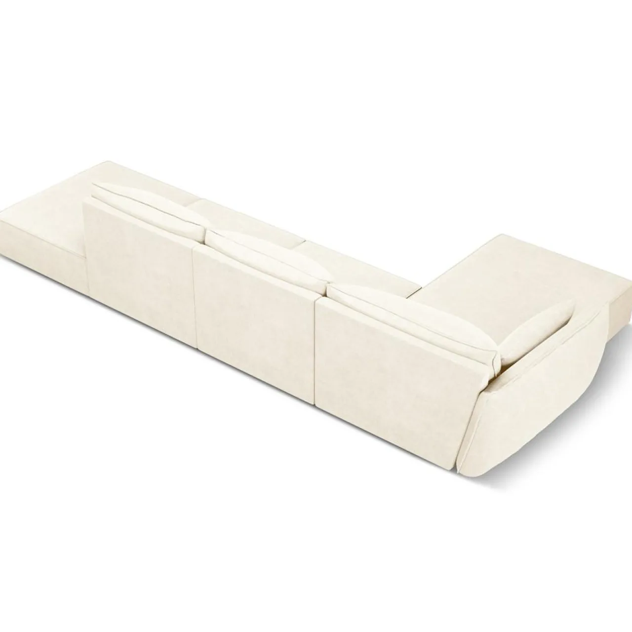 Canapé D'Angle Gauche Vanda 5 Places 1 beige clair - 386x166x85 cm