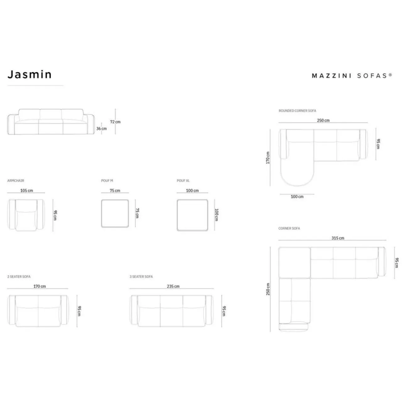 Canapé d'angle gauche Velours Jasmin 4 Places beige - 250x170x72 cm