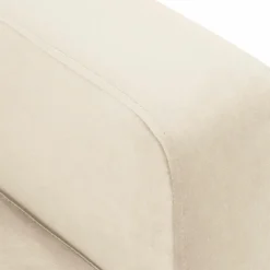 Canapé d'angle Symétrique En Velours Venus 5 Places beige clair - 250x238x90 cm